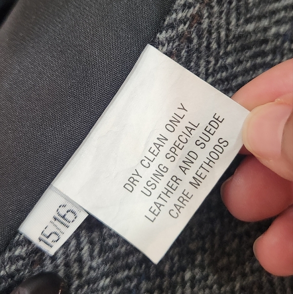 International Scene Vintage Suede Leather Patchwork Blazer - Picture 8 of 8